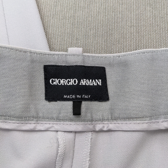 Giorgio Armani gray wool lightweight trousers pants Size 6 Made in Italy - Picture 3 of 4